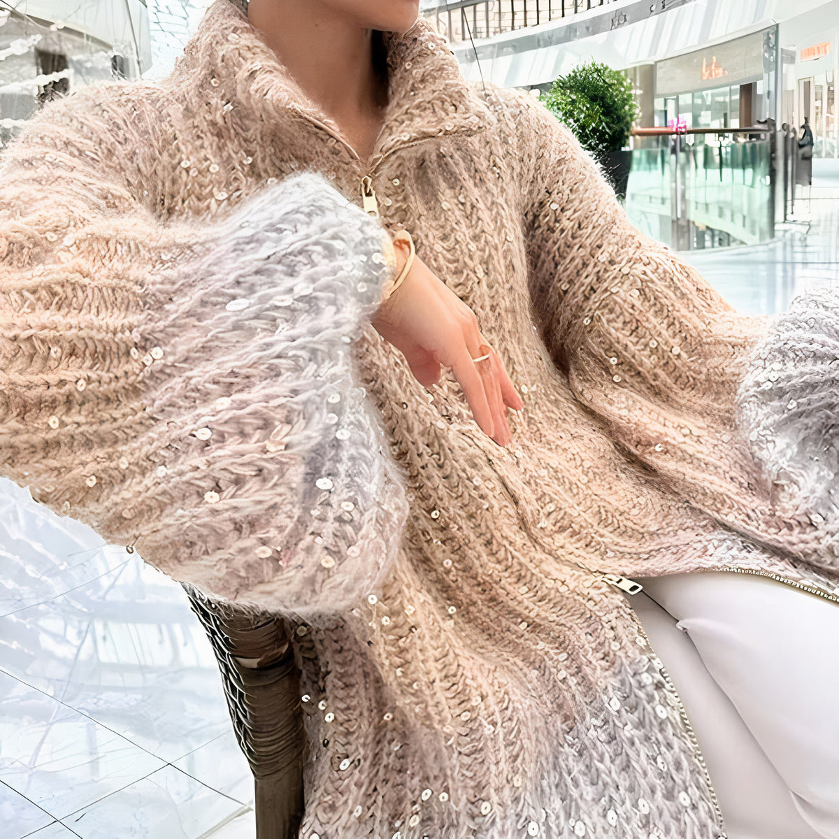 Jersey Seda Lujoso Brillante - Vestiria