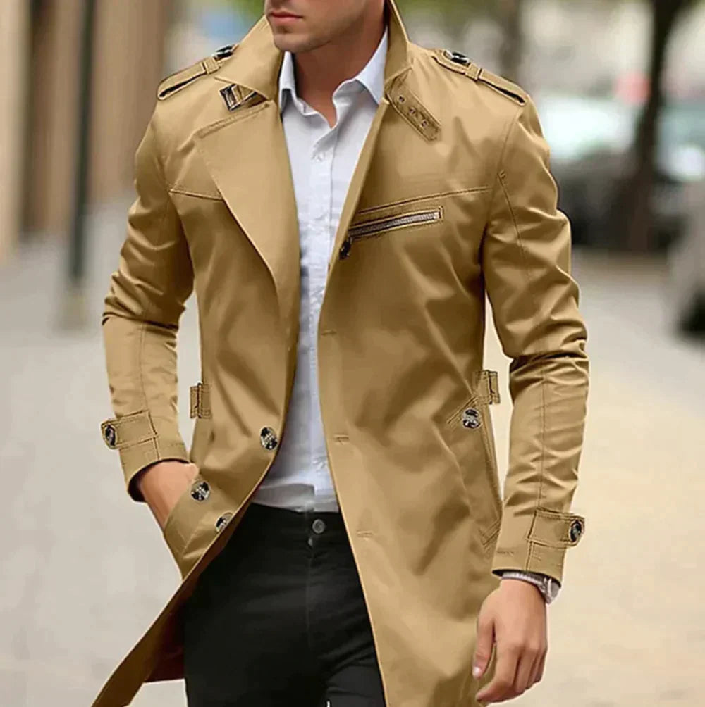 Chaqueta Gabardina Clásica Impermeable