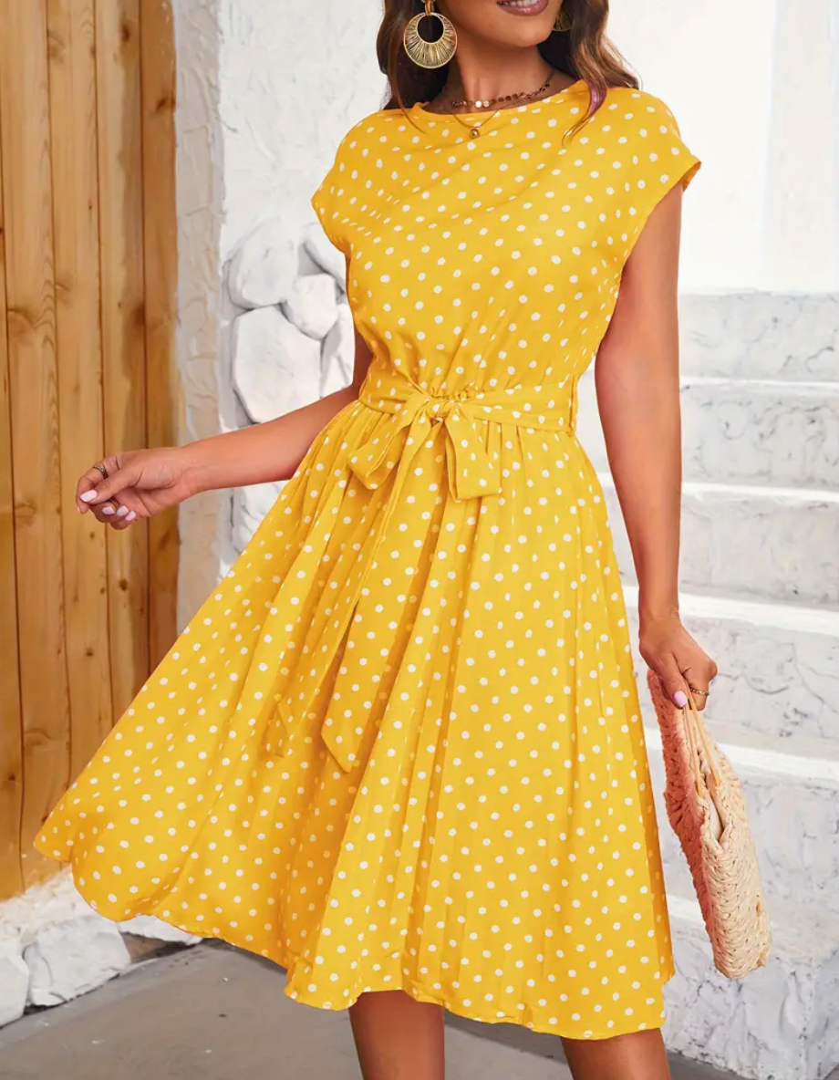 Vestido Florales Estilo Clásico Primavera