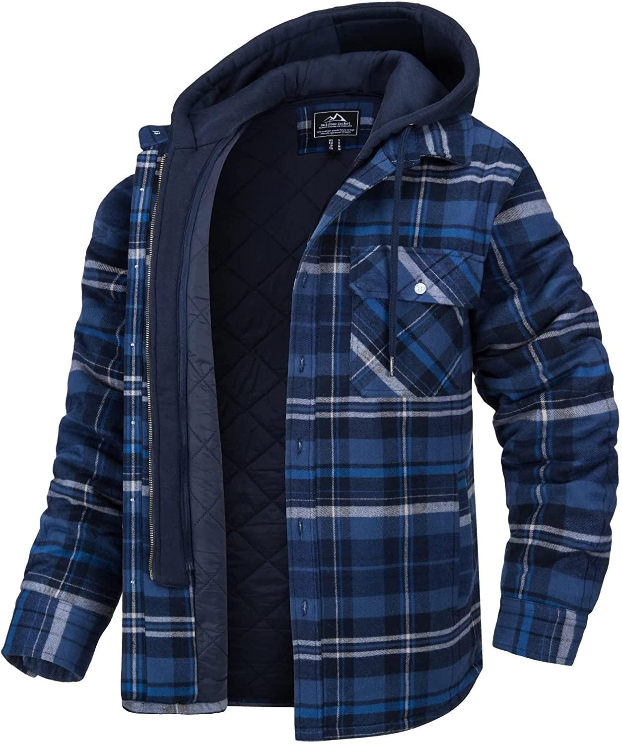 Chaqueta Cuadros Hombre Abrigo Sport