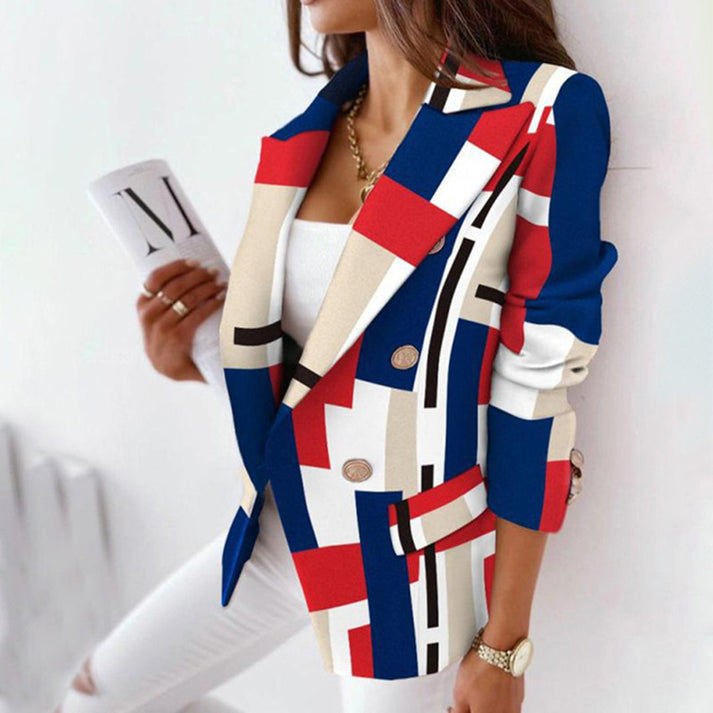 Chaquetas Cuadriculadas Reversibles Mujer