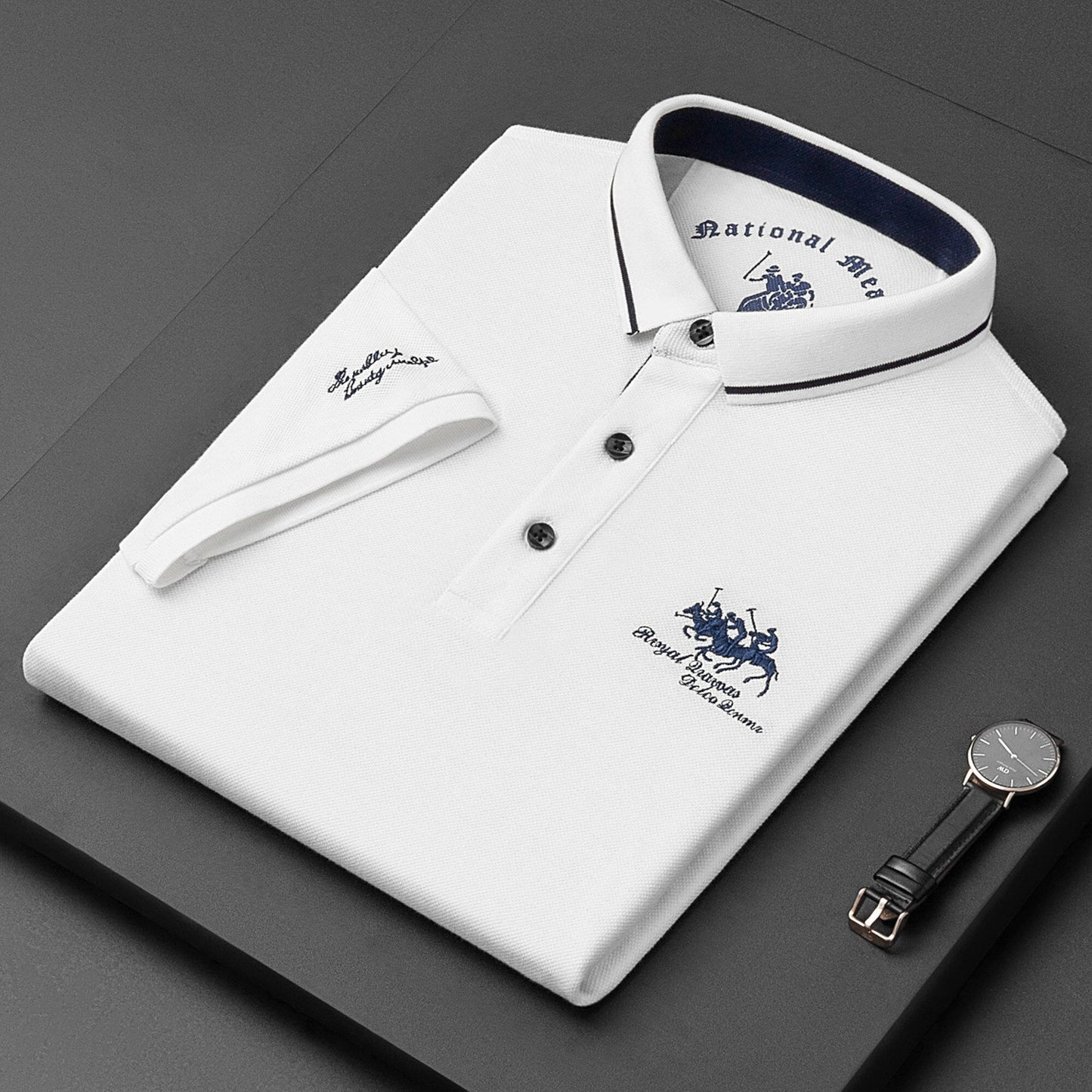 Camisa Polo Clásica Hombre Bordada