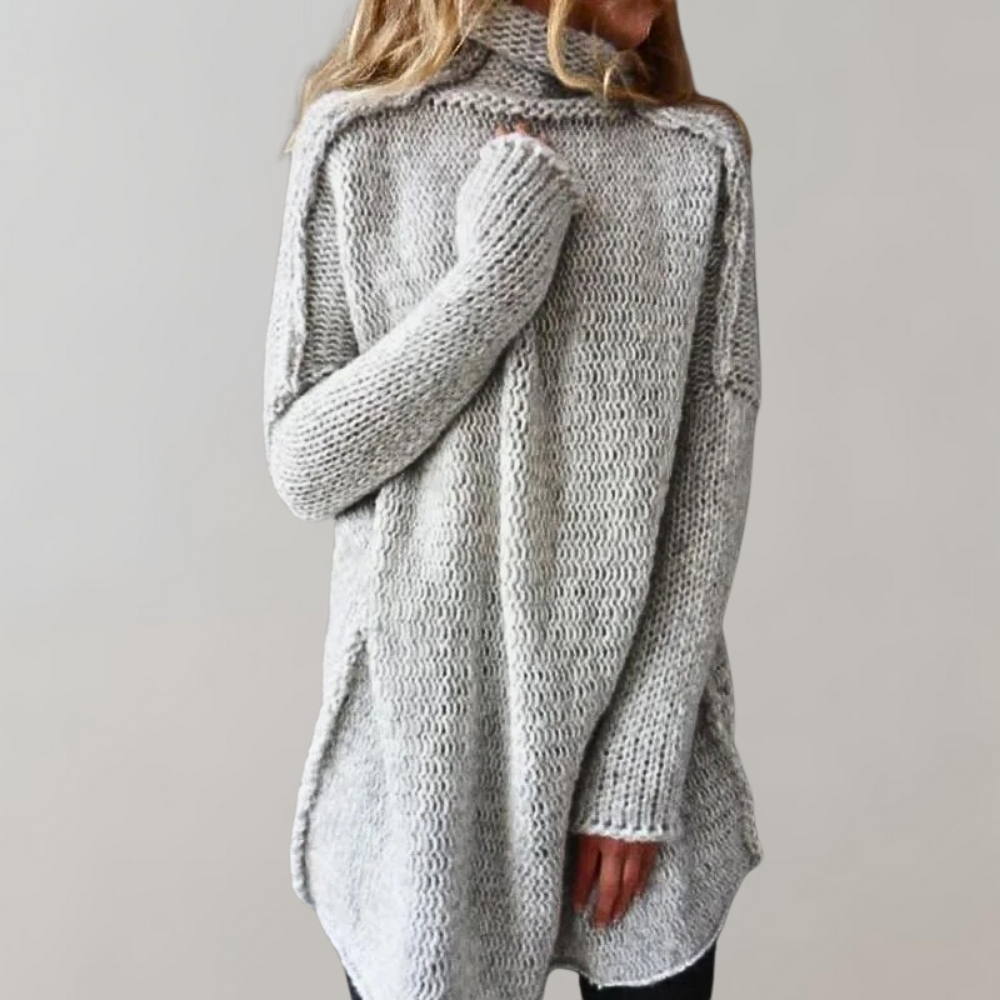 Jersey Mujer Invierno Punto Cuello Alto