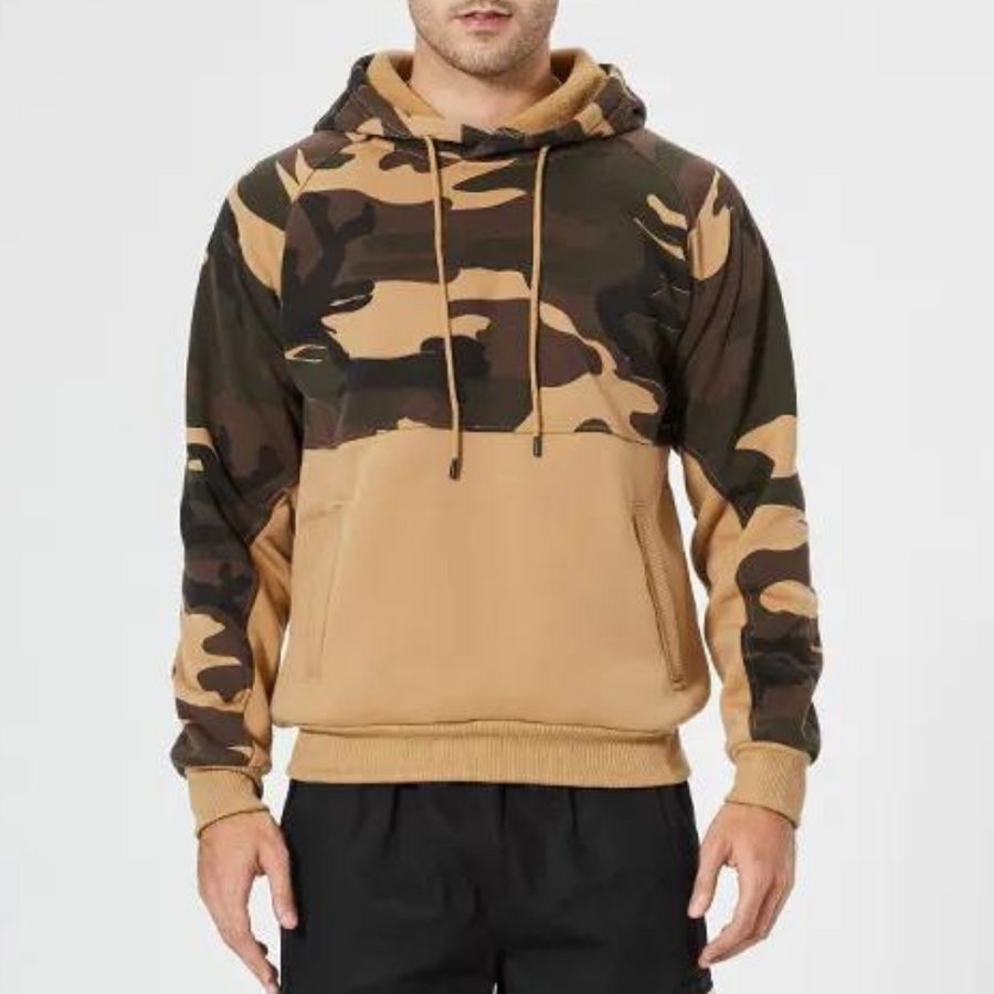 Sudadera Camuflaje Hombre Deportiva Relajada