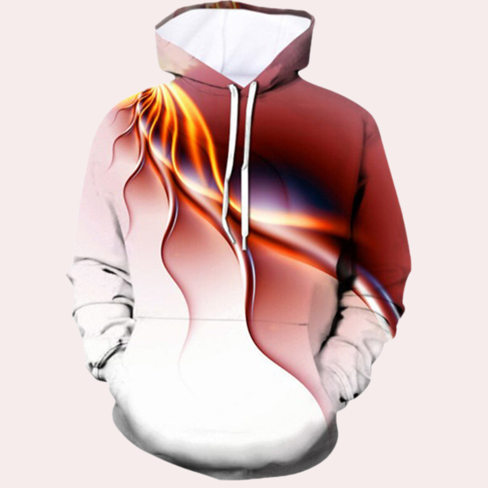 Sudadera Hombre Capucha Estampado Diseño Casual