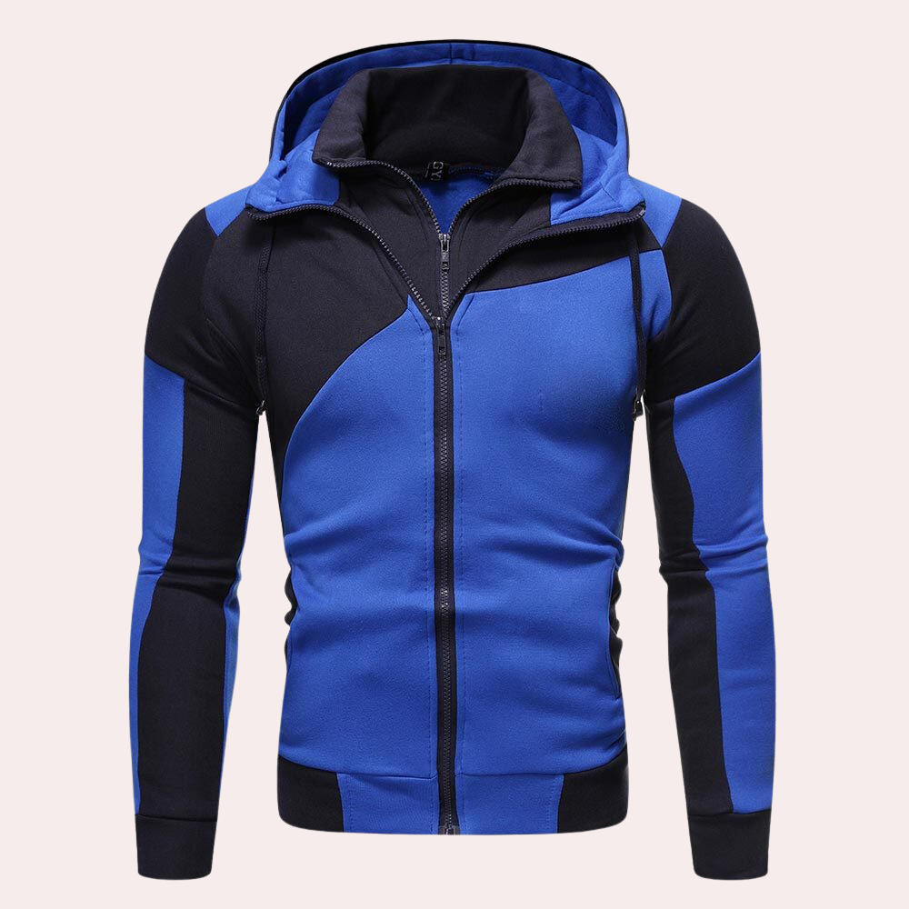 Chaquetón Hombre Con Capucha y Cremallera