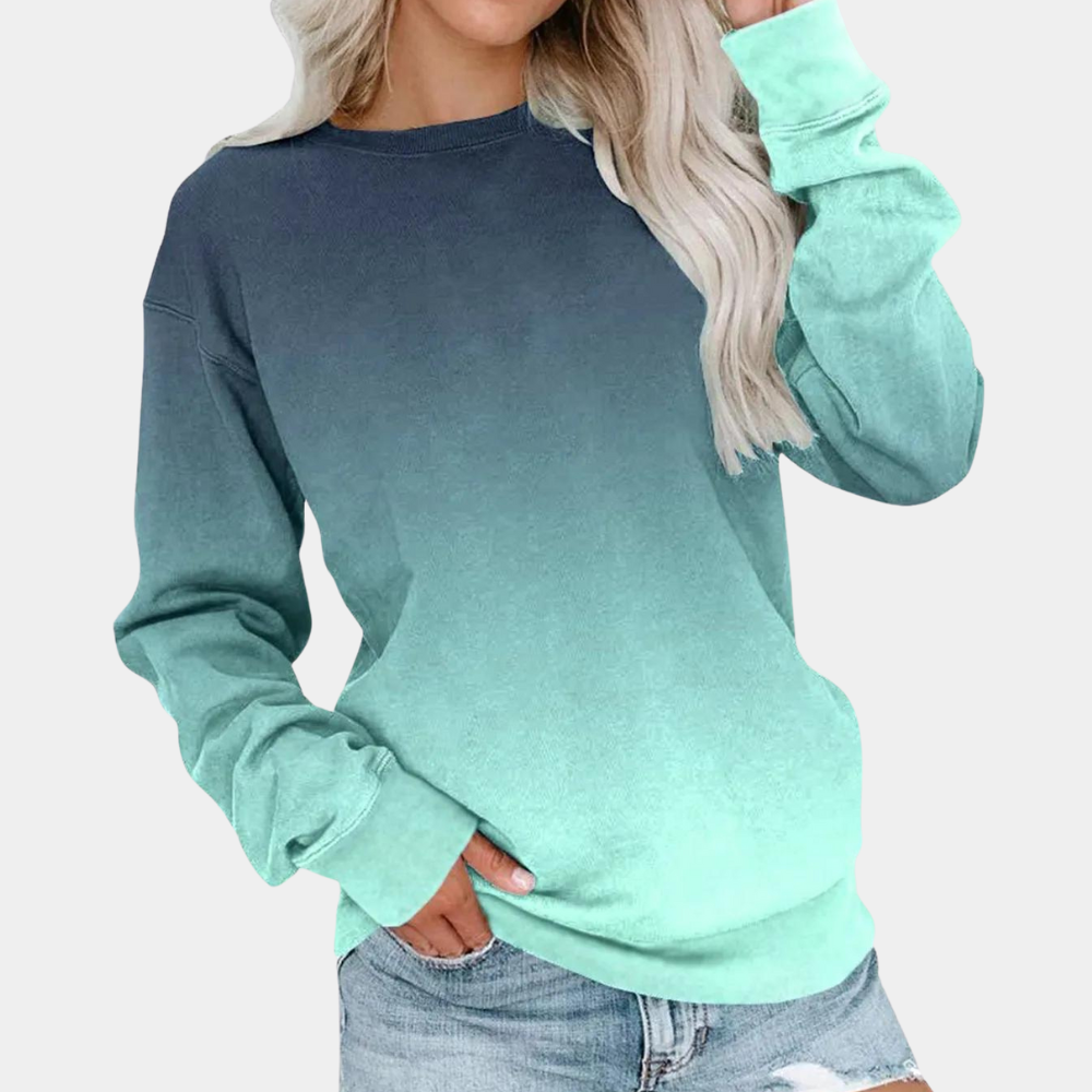 Sudadera Mujer Manga Larga Cómo Degradada
