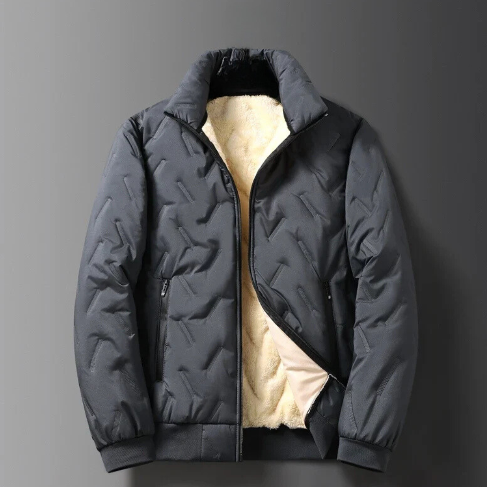 Chaqueta Invierno Abultada Hombre Forro Polar