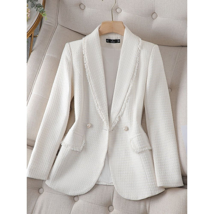 Chaquetilla Mujer Chic con Flecos y Tela Original