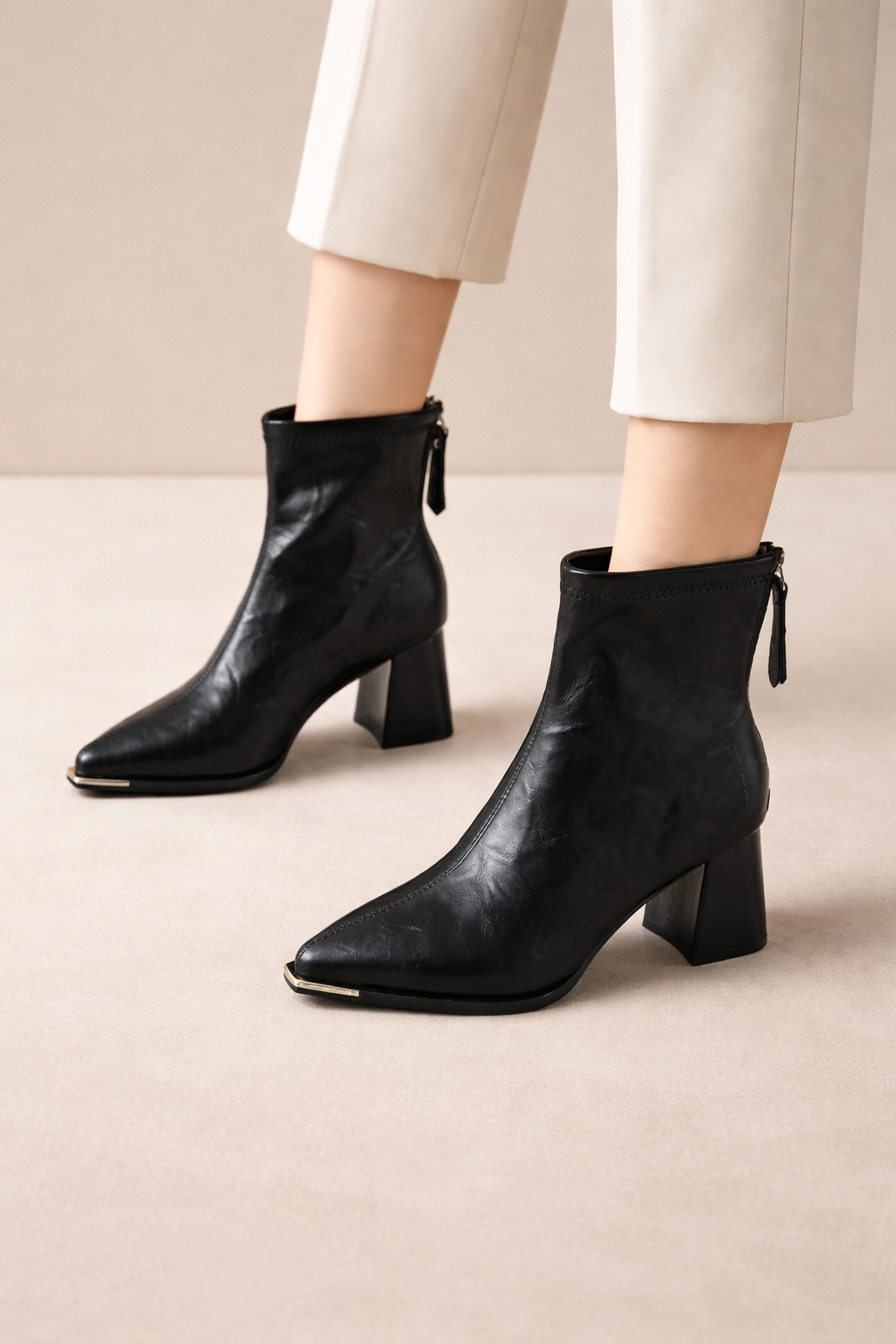 Botas Mujer Tobillo Puntera Elegantes