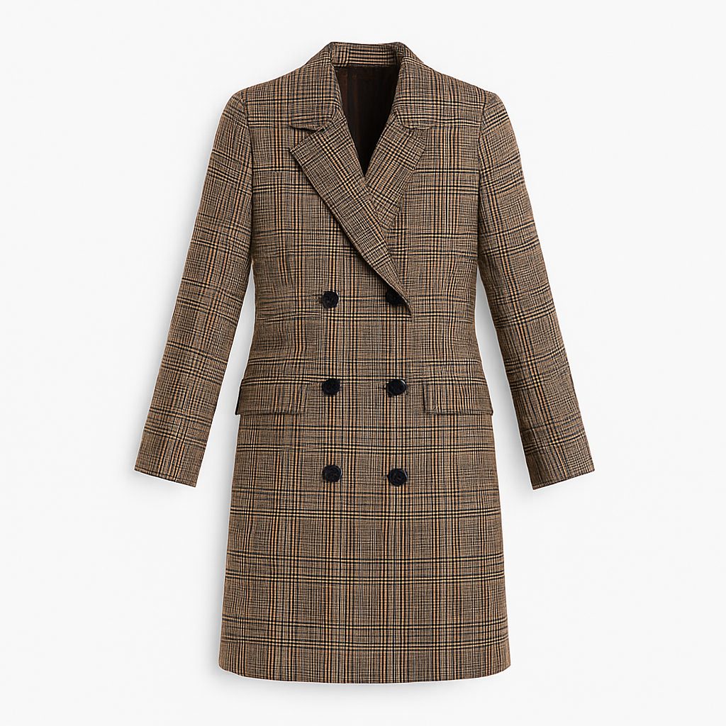 Chaquetón cuadriculado Mujer Invierno - Vestiria