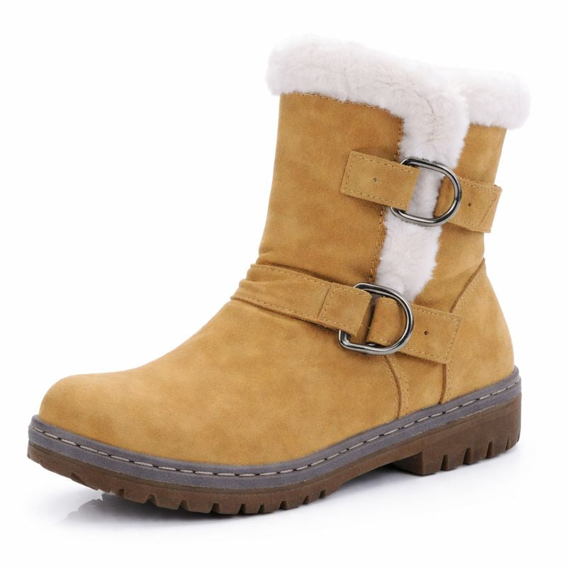Botas Invierno Mujer Cortas con Hebilla