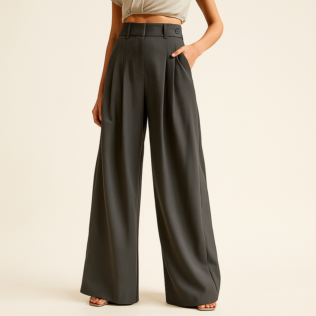 Pantalones mujer cintura alta comodos - Vestiria