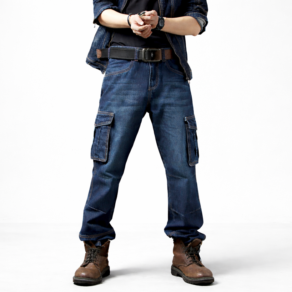 Pantalones cargo anchos hombre Hakon