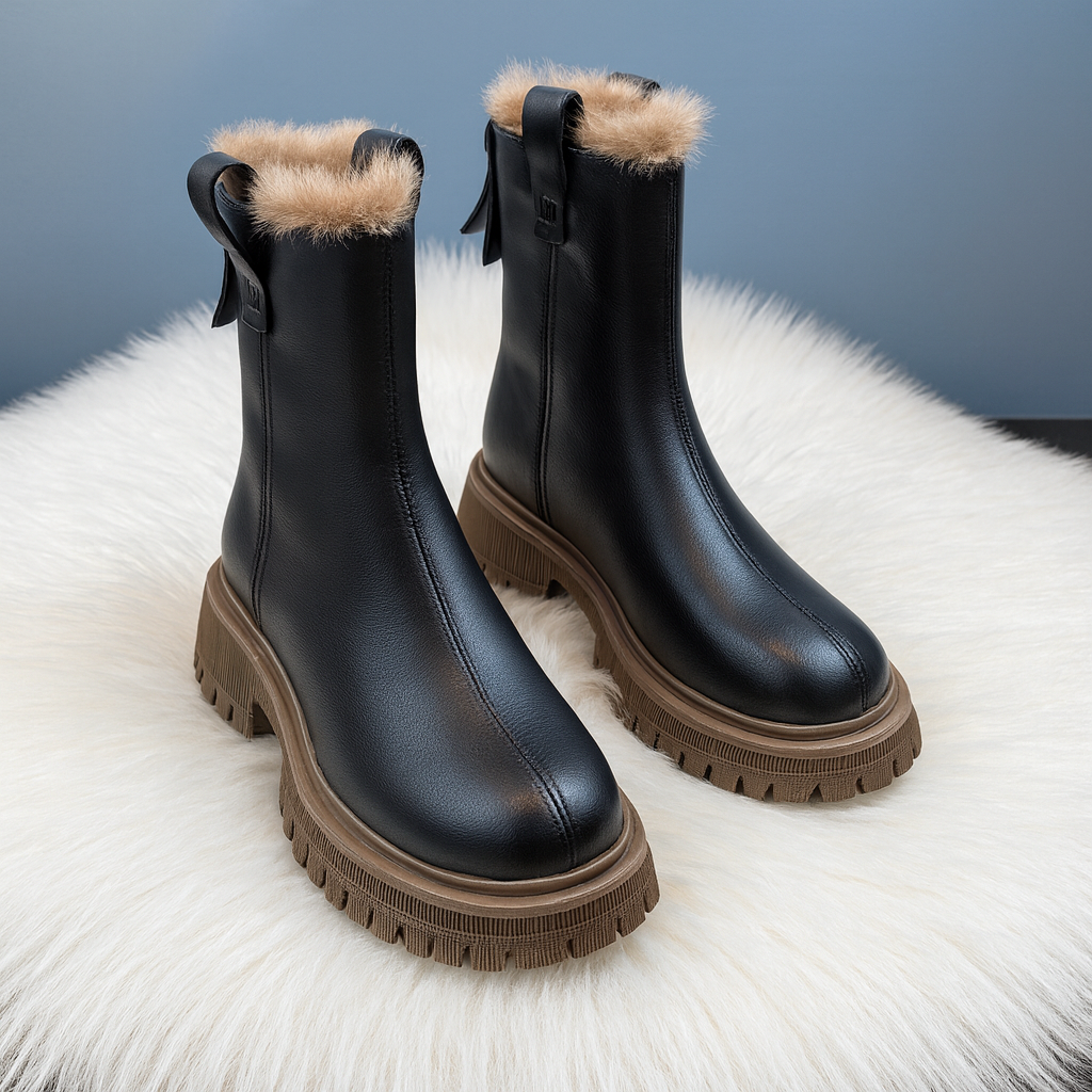 Botas Mujer Cuero Interior Cálido - Vestiria