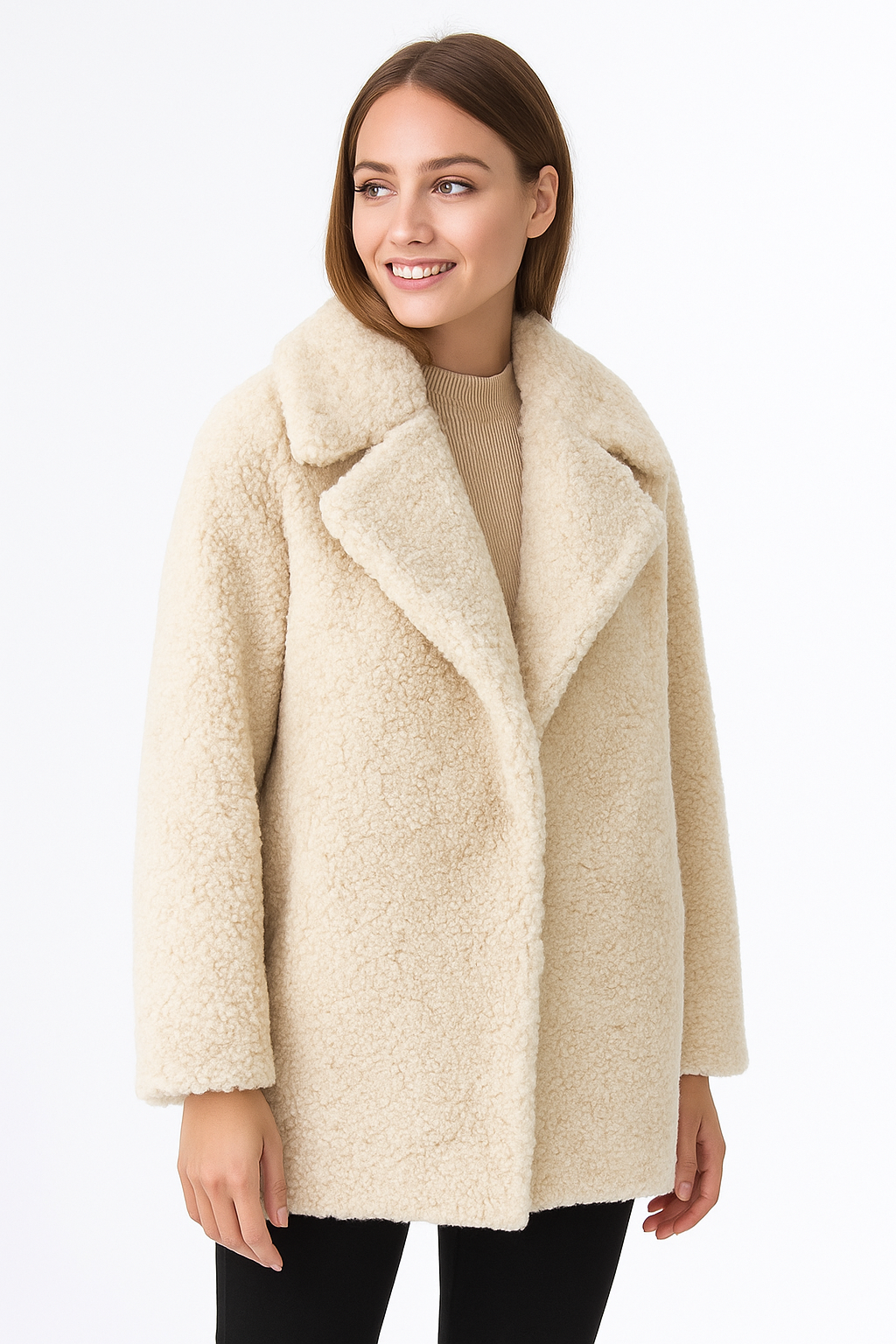 Abrigo Peluche Mujer Cálido - Vestiria
