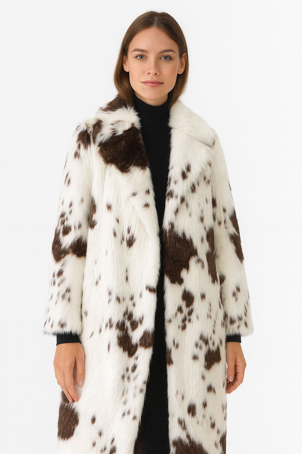 Chaquetón Mujer Estampado Texturizado Invierno - Vestiria