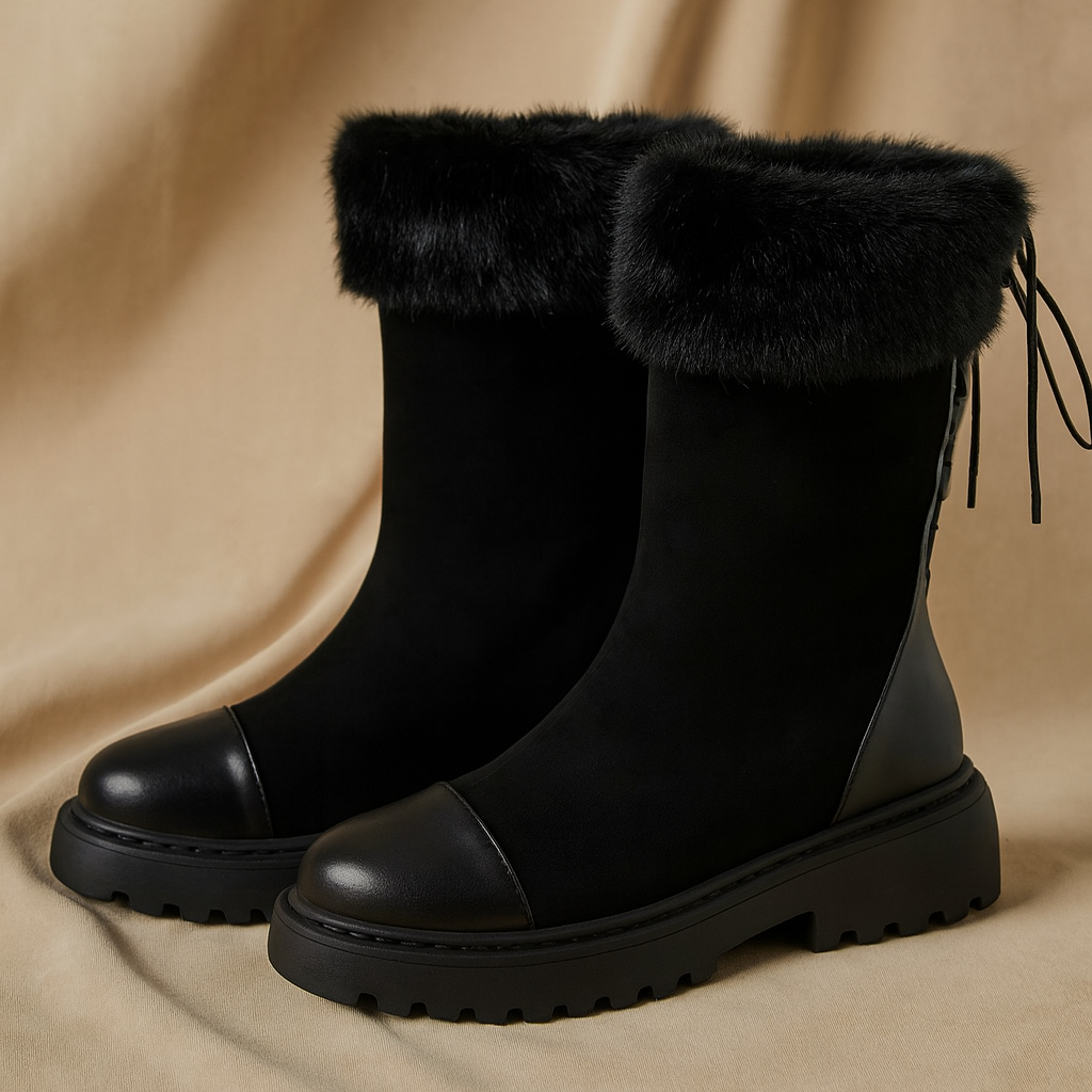 Botas Mujer Invierno Piel Sintética Suave