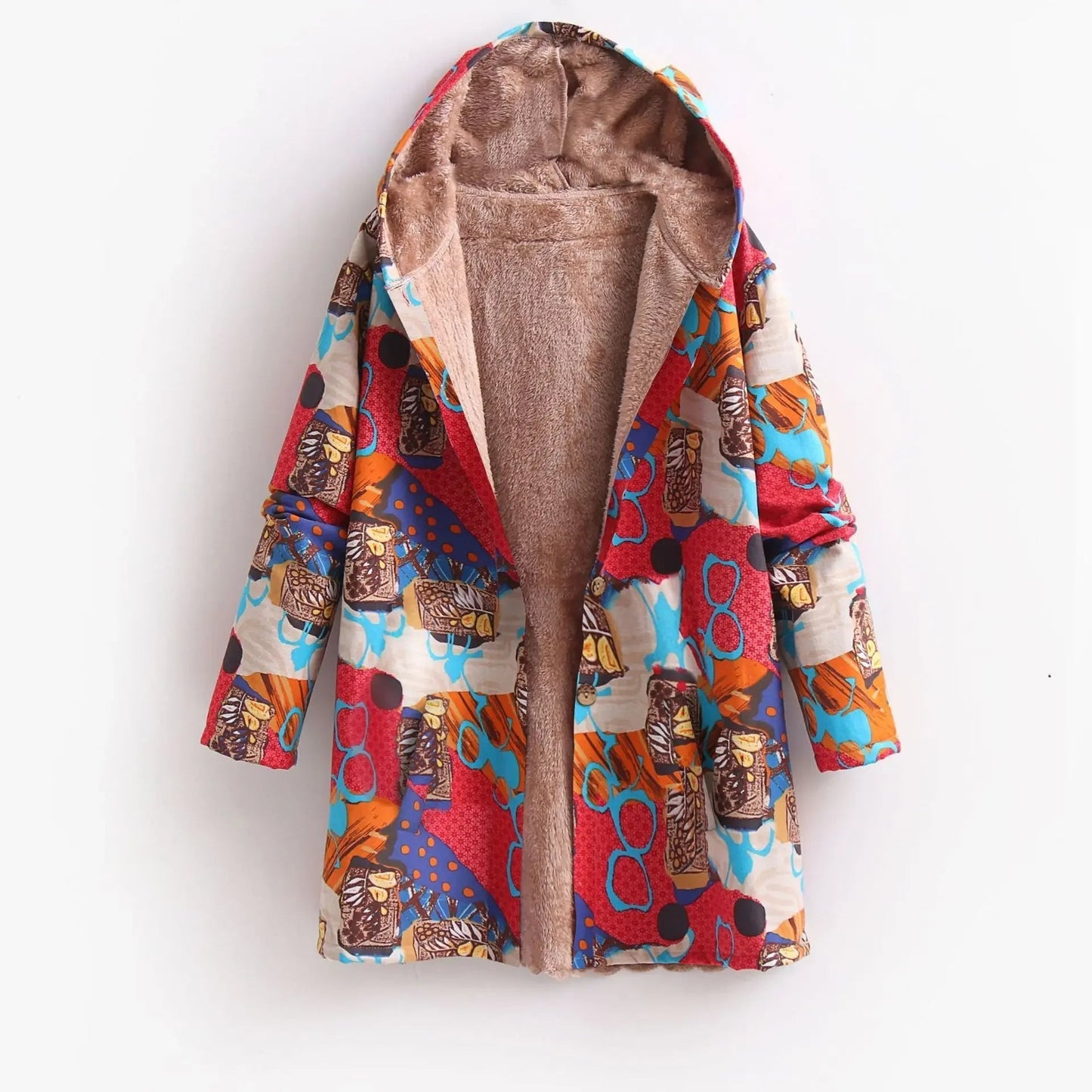 Chaqueta polar mujer colorida y divertida