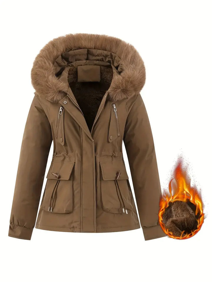 Chaqueta Invierno Mujer Piel Ajustable