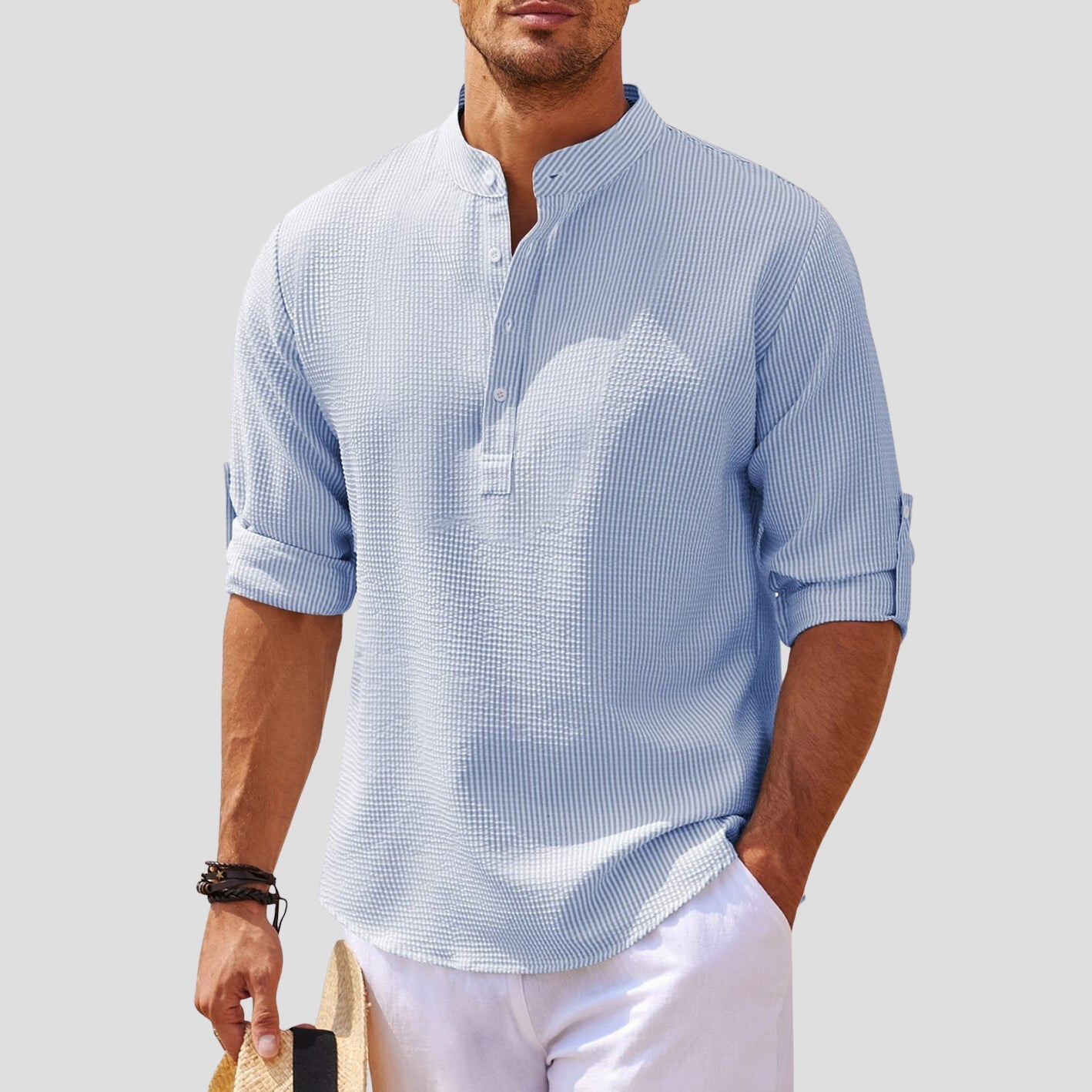 Camisa de Manga Larga Estilo Clásico