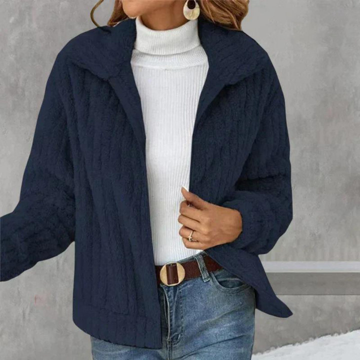 Chaquetilla Teddy Abrigada Cremallera Corta