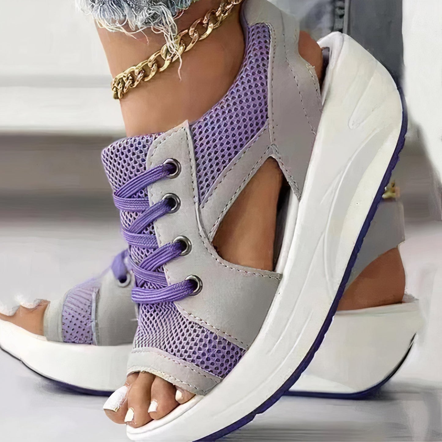 Sandalias de Tacón Alto Mujer