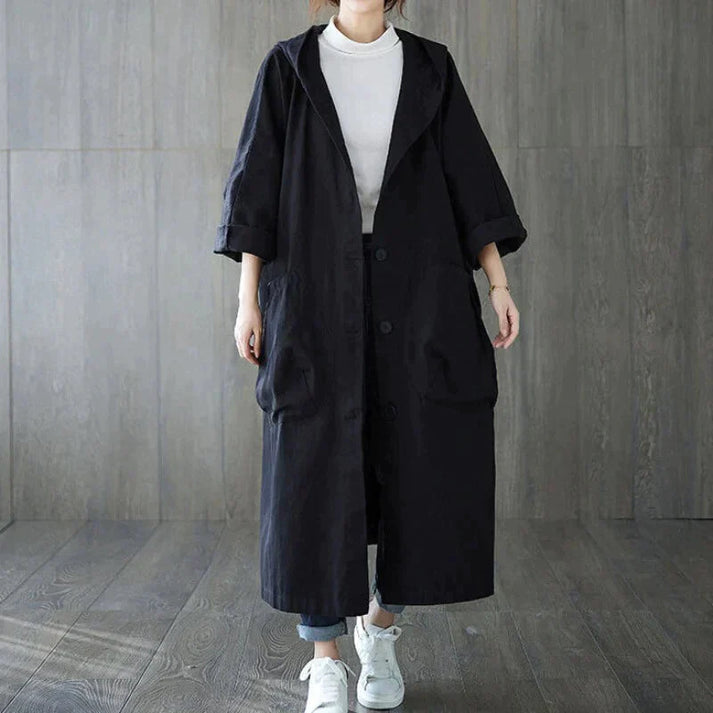 Abrigo Impermeable Mujer Elegante