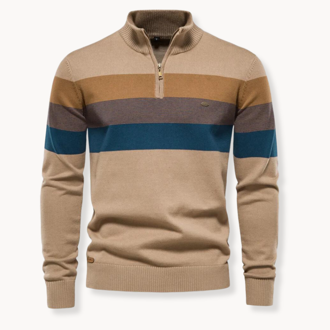 Chaquetón deportivo hombre rayas cortas