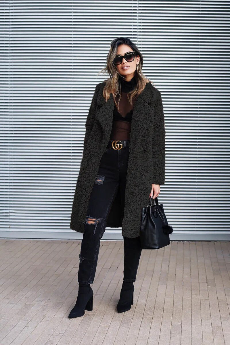 Chaquetón Invierno Mujer Elegante Largo