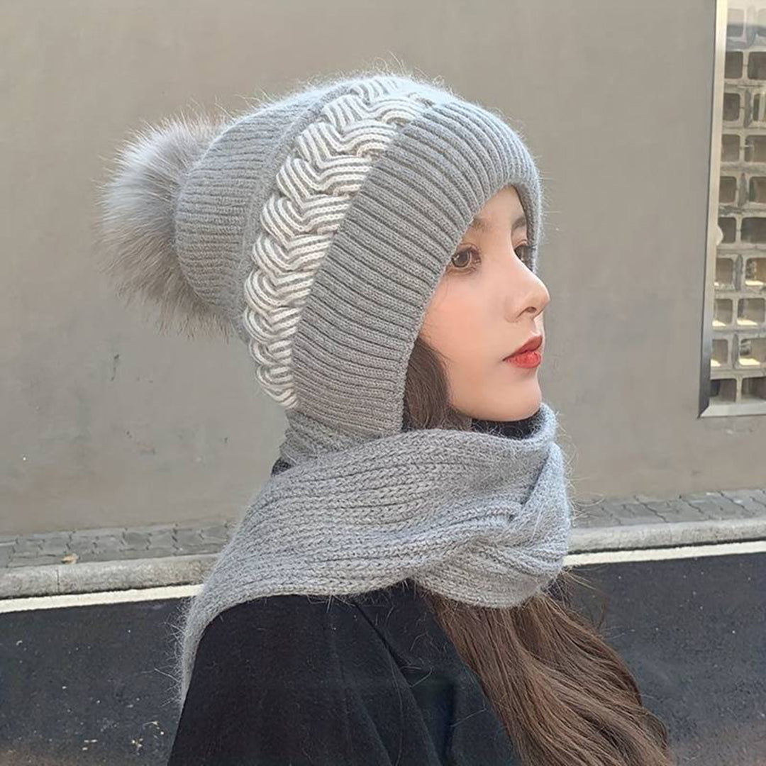 Gorro y Bufanda Mujer Invierno Acogedora