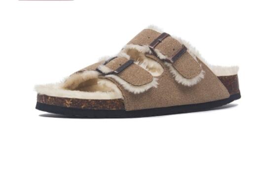 Sandalias Hebilla Pelo Natural
