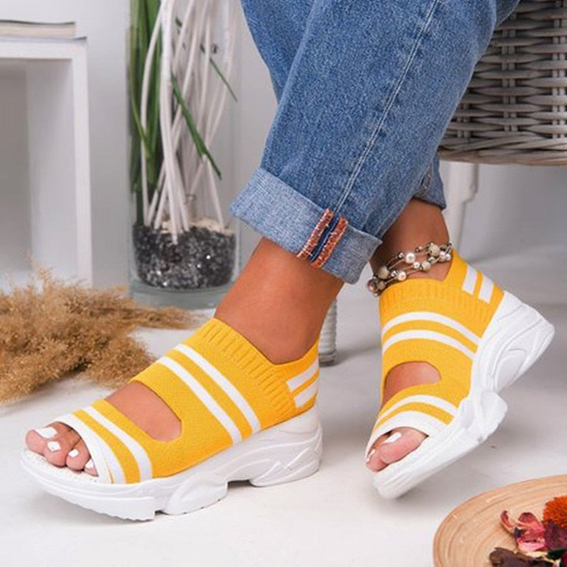 Sandalias Mujer de Verano con Plataforma Alta
