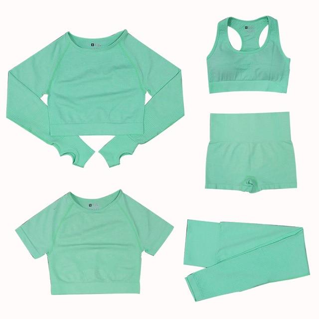 Outfit Fitness Mujer 5 Piezas
