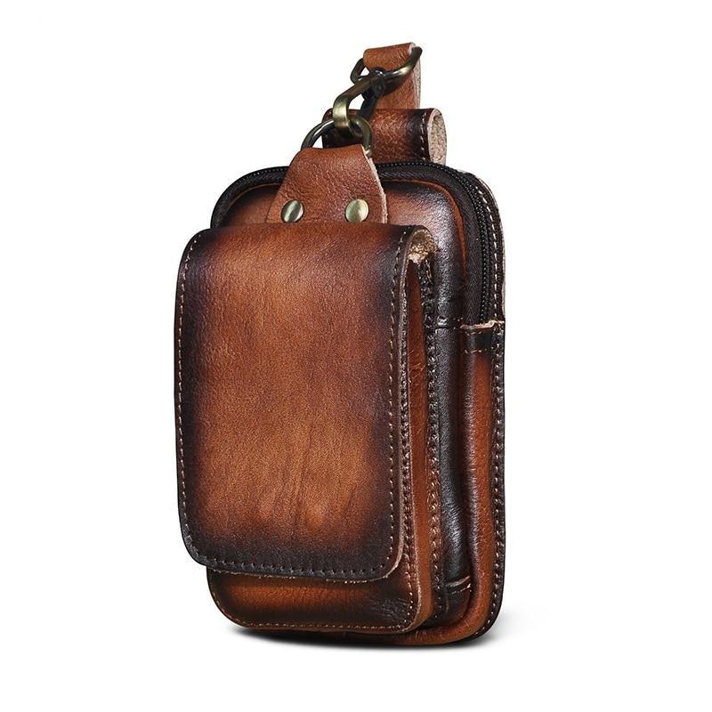 Cinturón de cuero bandolera elegante hombre