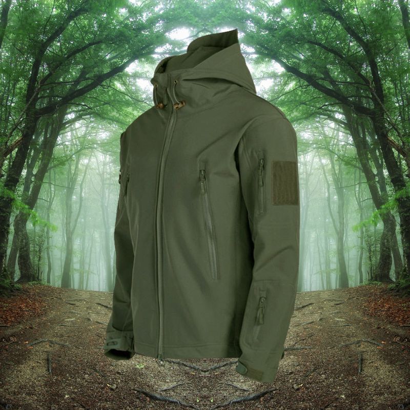 Chaqueta de lluvia hombre transpirable con capucha