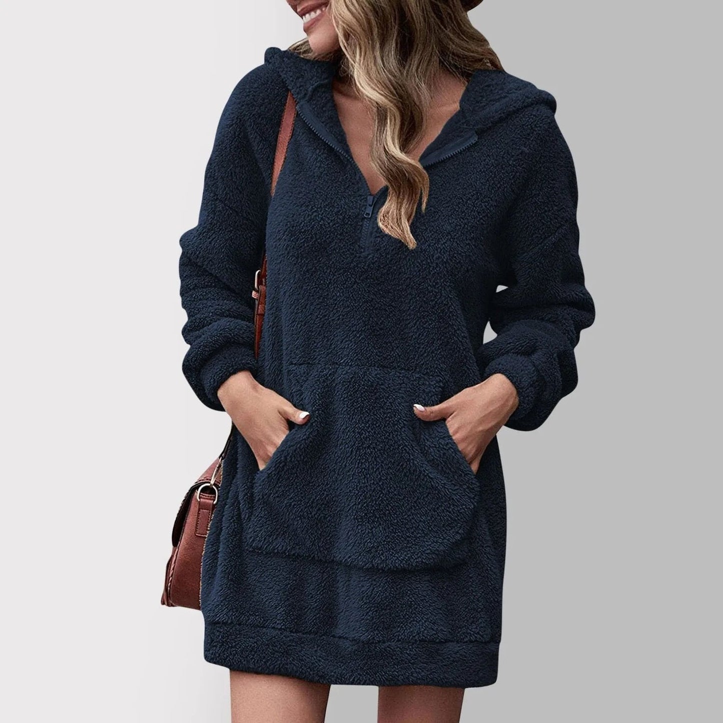 Chaquetón Acogedor con Capucha Abultado