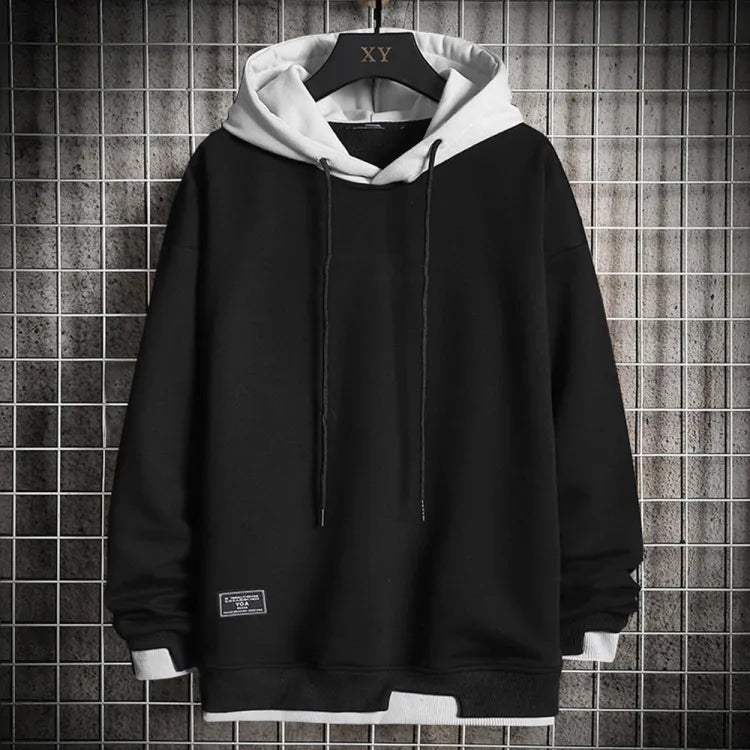 Chaqueta Deportiva Hombre Capucha Dos Colores