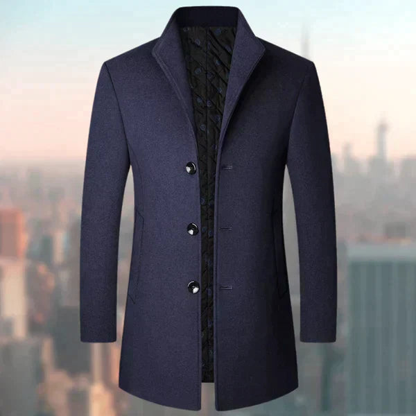 Chaqueta Acolchada Hombre Abierto Cierre Botones