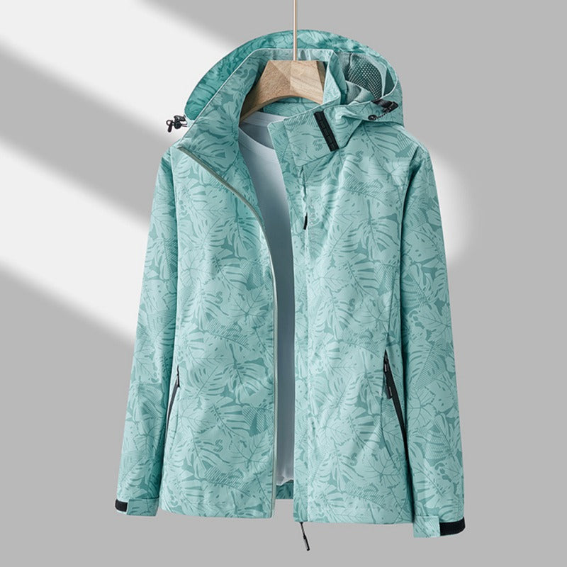 Chaquetón Impermeable Mujer con Capucha