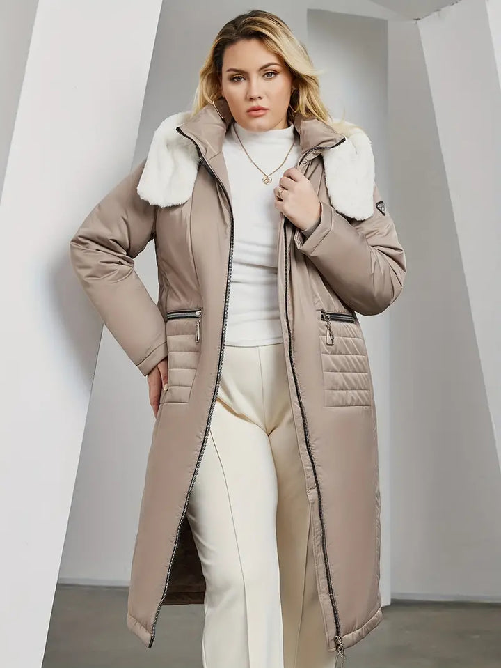 Abrigo Mujer Grande Invierno Cálido