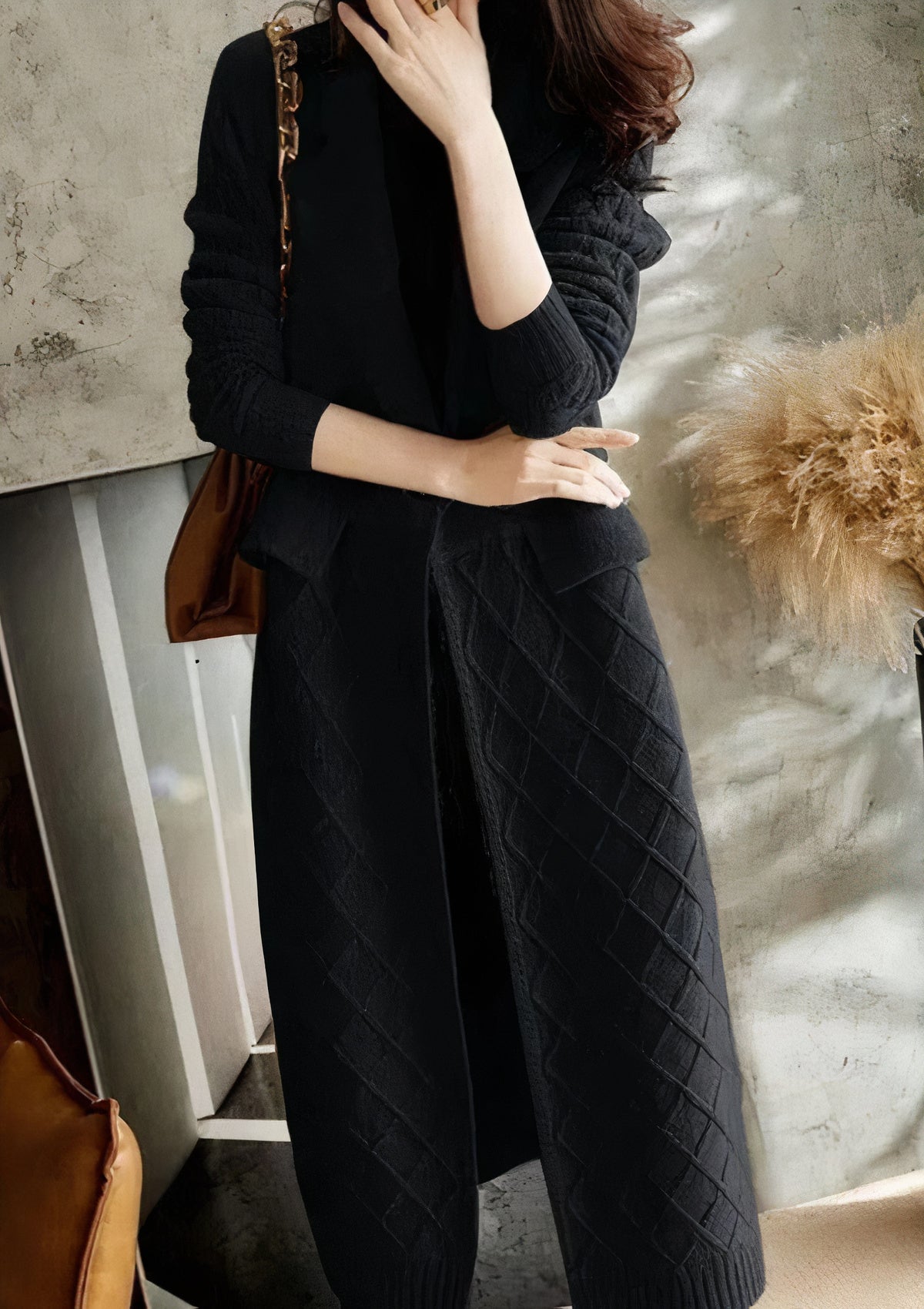 Abrigo Cardigan Femenino Largo y Cómodo