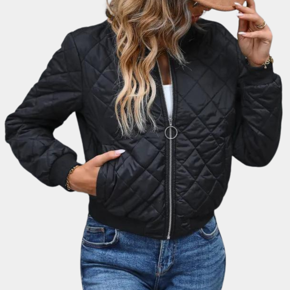 Chaqueta bomber invernal mujer acolchada cálida - Vestiria