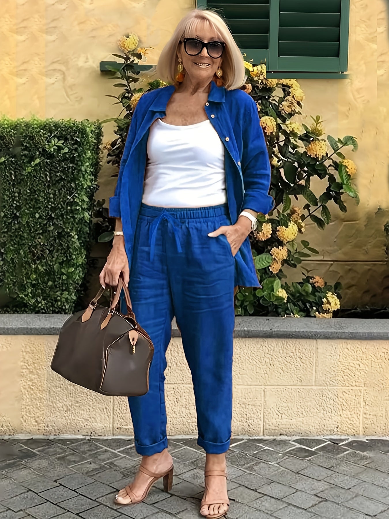 Pantalón y Camisa Conjunto Casual