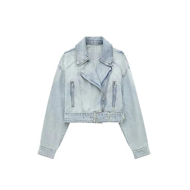 Chaquetilla Azul Jeans Moda - Vestiria