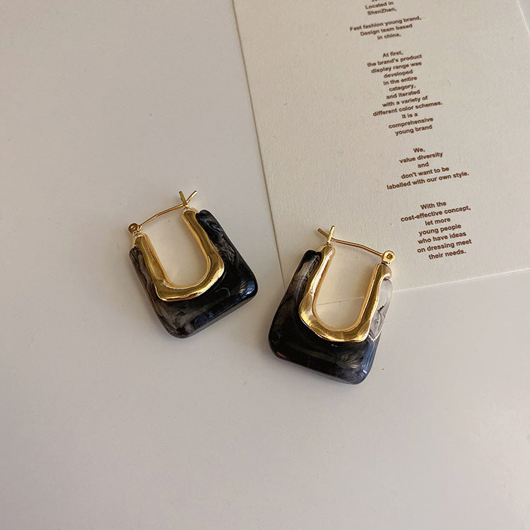 Pendientes Arco Citrino Brillantes
