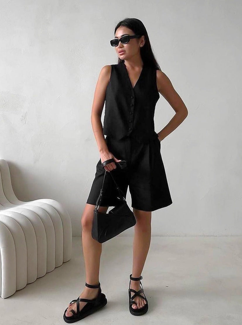 Vestido Informal Sin Mangas Talle Alto