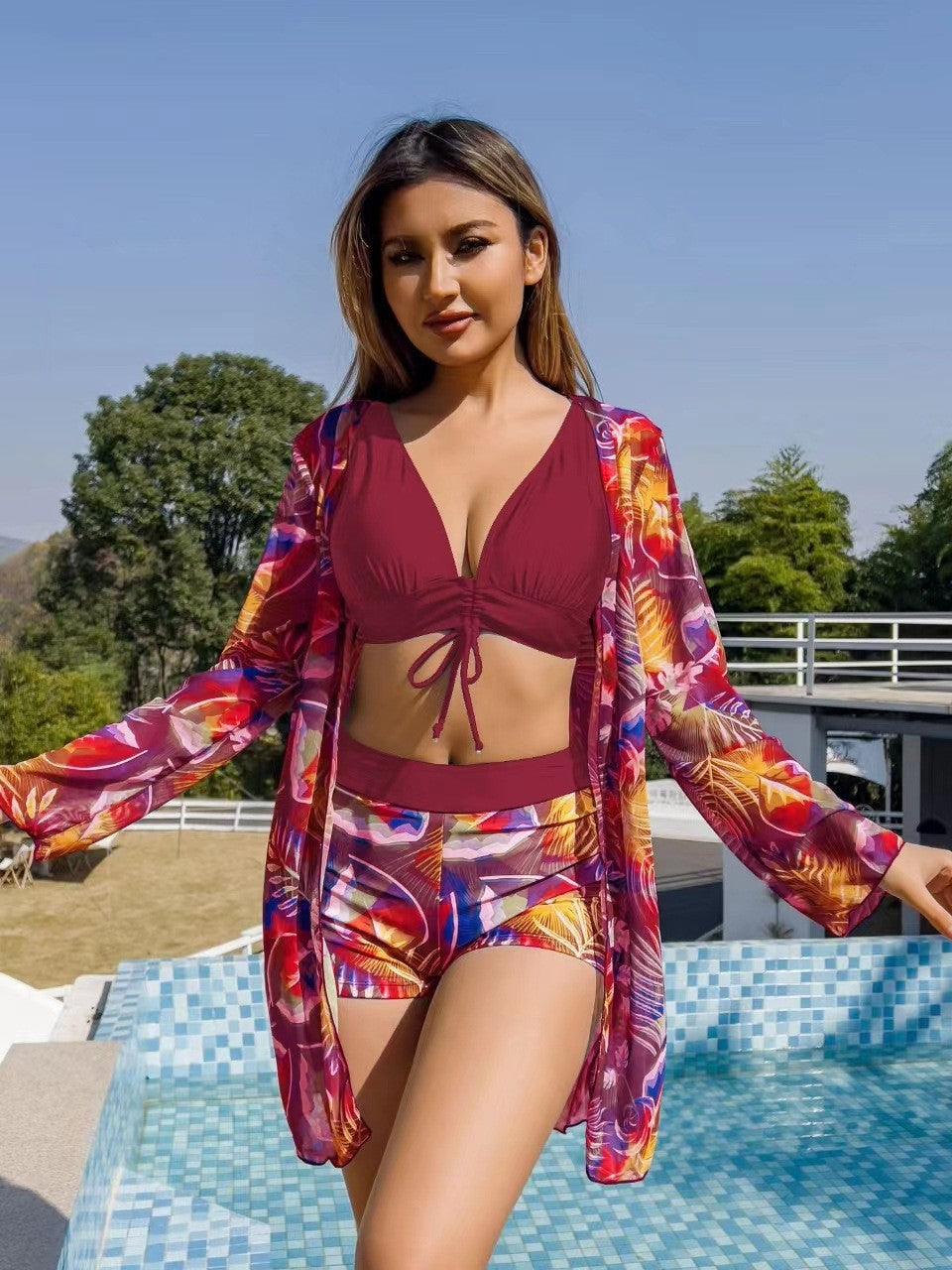 Traje de baño 3 piezas mujerEMPLARY