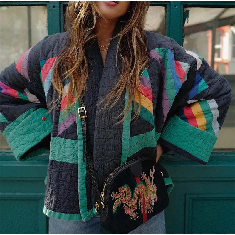 Chaqueta Mujer Retro Estilo Clásico - Vestiria