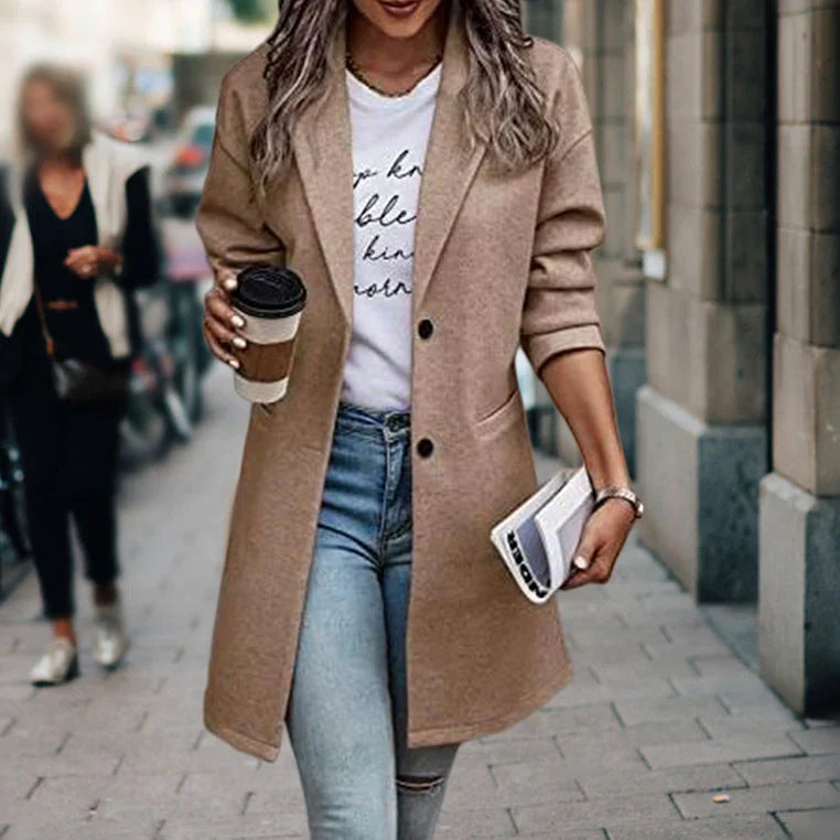 Chaquetón Mujer Lana Cálido Invierno